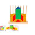 SAKU 3D Rainbow Creative Puzzle Blocks 72 Pcs - Mainan Puzzle Kayu by Liliboo