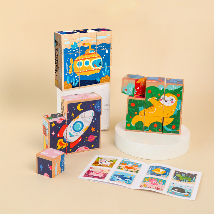 SUKI Jigsaw Puzzle 6 Sided - Mainan Puzzle Kayu by Liliboo