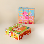 SUKI Jigsaw Puzzle 6 Sided - Mainan Puzzle Kayu by Liliboo