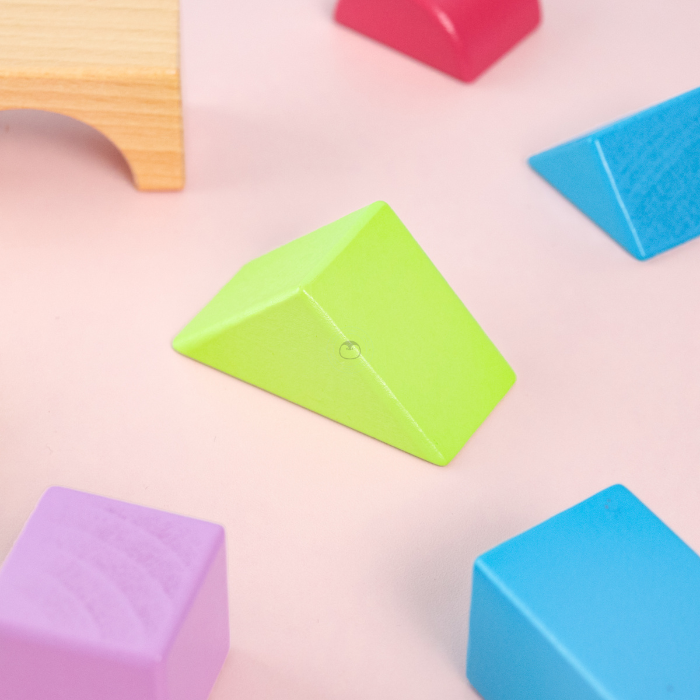 TOMI Bright Building Blocks 15 pcs - Mainan Balok Susun by Liliboo