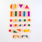 TOMI Rainbow Acrylic Building Blocks - Mainan Balok Susun by Liliboo