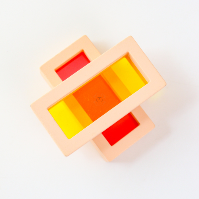 TOMI Rainbow Acrylic Building Blocks - Mainan Balok Susun by Liliboo