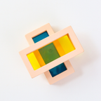 TOMI Rainbow Acrylic Building Blocks - Mainan Balok Susun by Liliboo