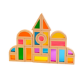 TOMI Rainbow Acrylic Building Blocks - Mainan Balok Susun by Liliboo