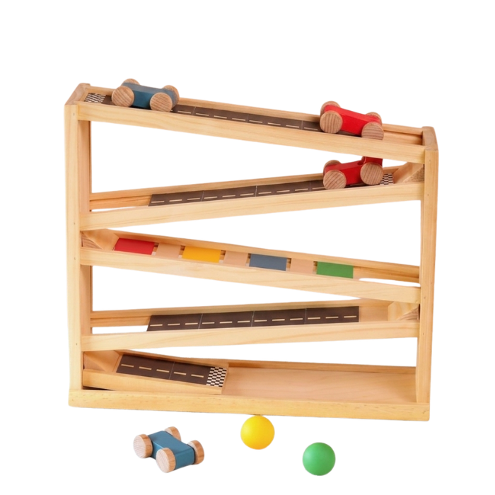 TOMO Zig Zag Car Slide - Mainan Montessori by Liliboo