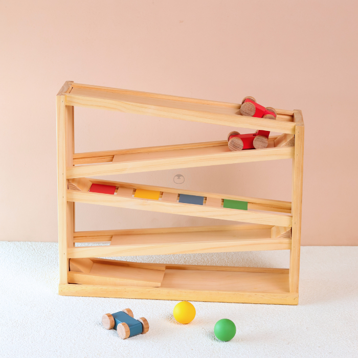 TOMO Zig Zag Car Slide - Mainan Montessori by Liliboo