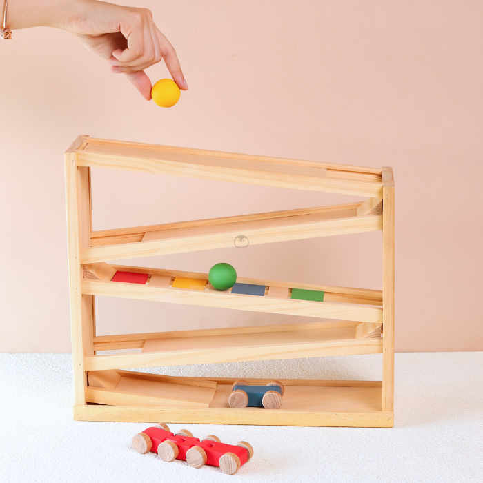 TOMO Zig Zag Car Slide - Mainan Montessori by Liliboo