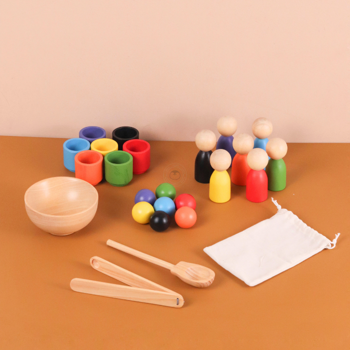 YOKO Colour Matching Set 3 in 1 - Mainan Montessori by Liliboo