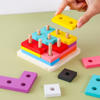 YUJI Tetris Logic Block Puzzle - Mainan Puzzle Kayu by Liliboo