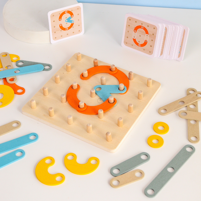 YUKO Creative Peg Board Puzzle - Mainan Puzzle Kayu by Liliboo