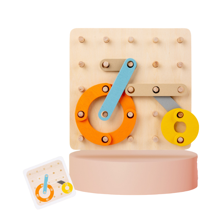 YUKO Creative Peg Board Puzzle - Mainan Puzzle Kayu by Liliboo