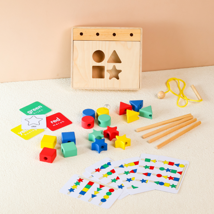 YUNA Multifunctional Blocks 4 in 1 - Mainan Kenali Warna & Bentuk by Liliboo