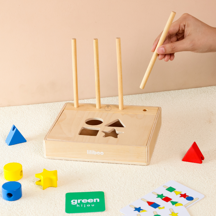 YUNA Multifunctional Blocks 4 in 1 - Mainan Kenali Warna & Bentuk by Liliboo