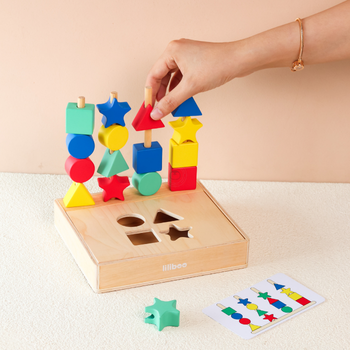 YUNA Multifunctional Blocks 4 in 1 - Mainan Kenali Warna & Bentuk by Liliboo