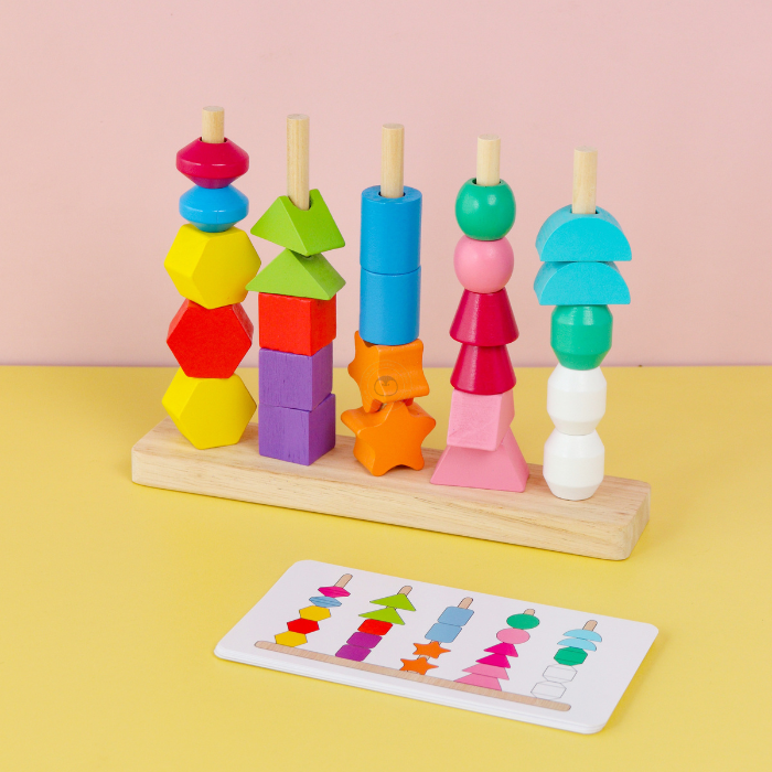 YUNA Stacking & Lacing Blocks - Mainan Menyusun & Merangkai by Liliboo