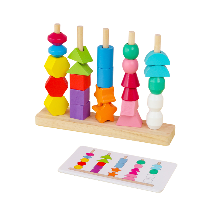 YUNA Stacking & Lacing Blocks - Mainan Menyusun & Merangkai by Liliboo